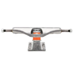 Independent Polished Mid Skateboard Trucks - Silver 5 Independent Polished Mid Skateboard Trucks - Silver -Sports Ski Shop IN Mid Silver Truck Straight Back