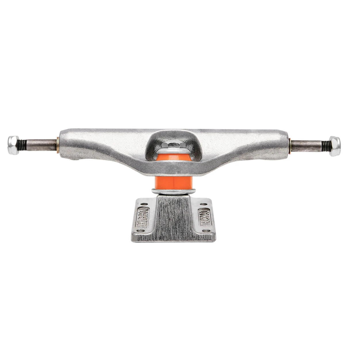 Independent Polished Mid Skateboard Trucks - Silver Independent Polished Mid Skateboard Trucks - Silver -Sports Ski Shop IN Mid Silver Truck Straight Back