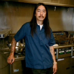 CCS Heavy Cotton Work Shirt - Black -Sports Ski Shop WORKSHIRT black model 3