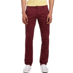 CCS Slim Fit Chino Pants - Burgundy 5 CCS Slim Fit Chino Pants - Burgundy -Sports Ski Shop aq1409d 2 8