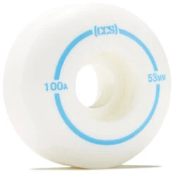 CCS Skateboard Wheels - 53mm White