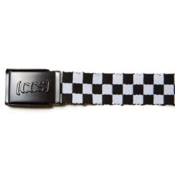 CCS Black Logo Buckle Belt - Checkerboard -Sports Ski Shop ccs black logo buckle belt checkerboard 3