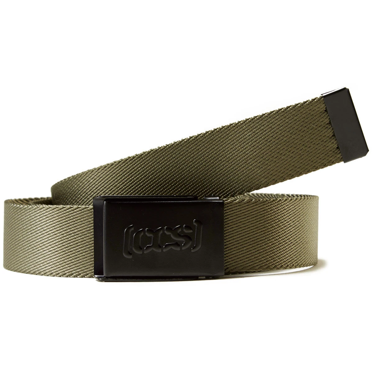 CCS Black Logo Buckle Belt - Olive CCS Black Logo Buckle Belt - Olive -Sports Ski Shop ccs black logo buckle belt olive 1