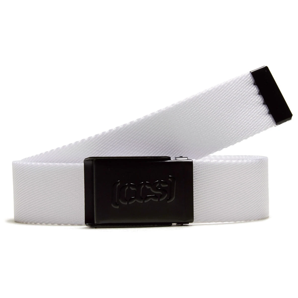 CCS Black Logo Buckle Belt - White CCS Black Logo Buckle Belt - White -Sports Ski Shop ccs black logo buckle belt white 1