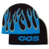 CCS Flames Reversible Skully Beanie - Black/Blue -Sports Ski Shop ccs flame beanie blue 1