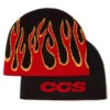 CCS Flames Reversible Skully Beanie - Black/Red -Sports Ski Shop ccs flame beanie red 1