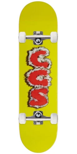 CCS Furry Letters Skateboard Complete - Yellow