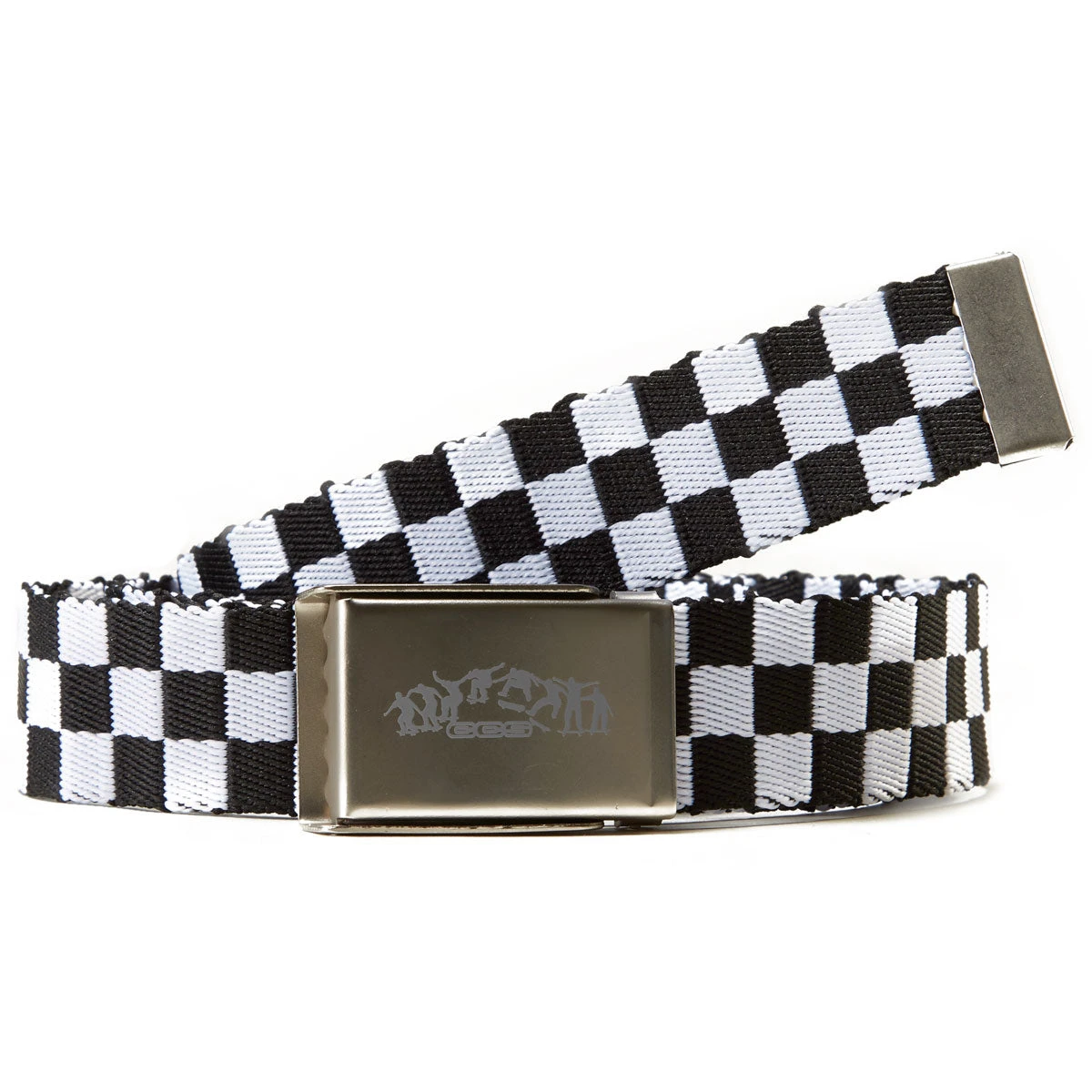 CCS Silver Kickflip Buckle Belt - Checkerboard CCS Silver Kickflip Buckle Belt - Checkerboard -Sports Ski Shop ccs silver kickflip buckle belt checkerboard 1