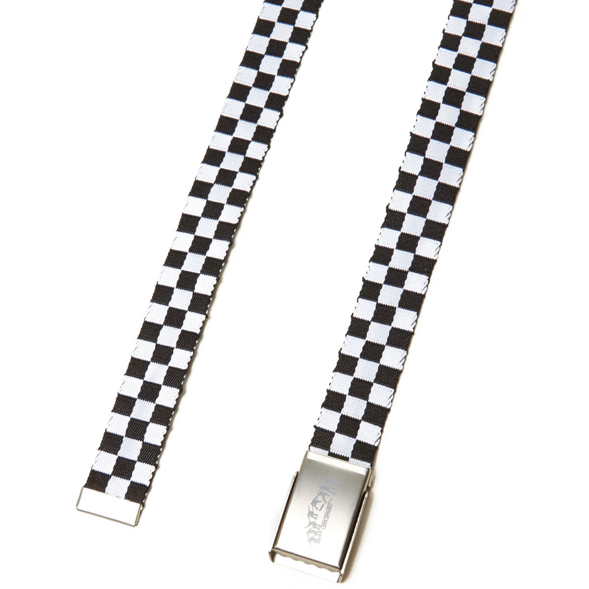 CCS Silver Kickflip Buckle Belt - Checkerboard CCS Silver Kickflip Buckle Belt - Checkerboard -Sports Ski Shop ccs silver kickflip buckle belt checkerboard 2