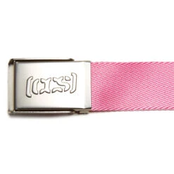 CCS Silver Logo Buckle Belt - Pink -Sports Ski Shop ccs silver logo buckle belt pink 3