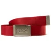 CCS Silver Logo Buckle Belt - Red -Sports Ski Shop ccs silver logo buckle belt red 1