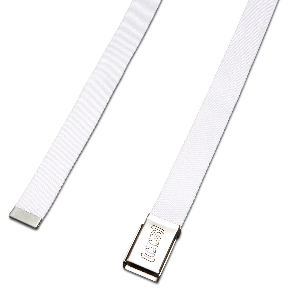 CCS Silver Logo Buckle Belt - White CCS Silver Logo Buckle Belt - White -Sports Ski Shop ccs silver logo buckle belt white 2