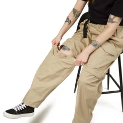 CCS Snap On Cargo Pants - Khaki 6 CCS Snap On Cargo Pants - Khaki -Sports Ski Shop ccs snap on cargo pants khaki knee