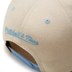 CCS X Mitchell & Ness Hoops Hat - Cream/Light Blue -Sports Ski Shop mitchell nes ccs hat light blue 1