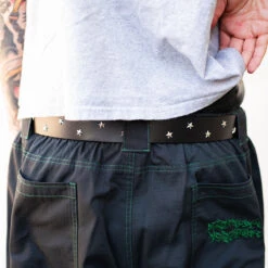 CCS Star Studded Leather Belt - Black 4 CCS Star Studded Leather Belt - Black -Sports Ski Shop starbelt 2