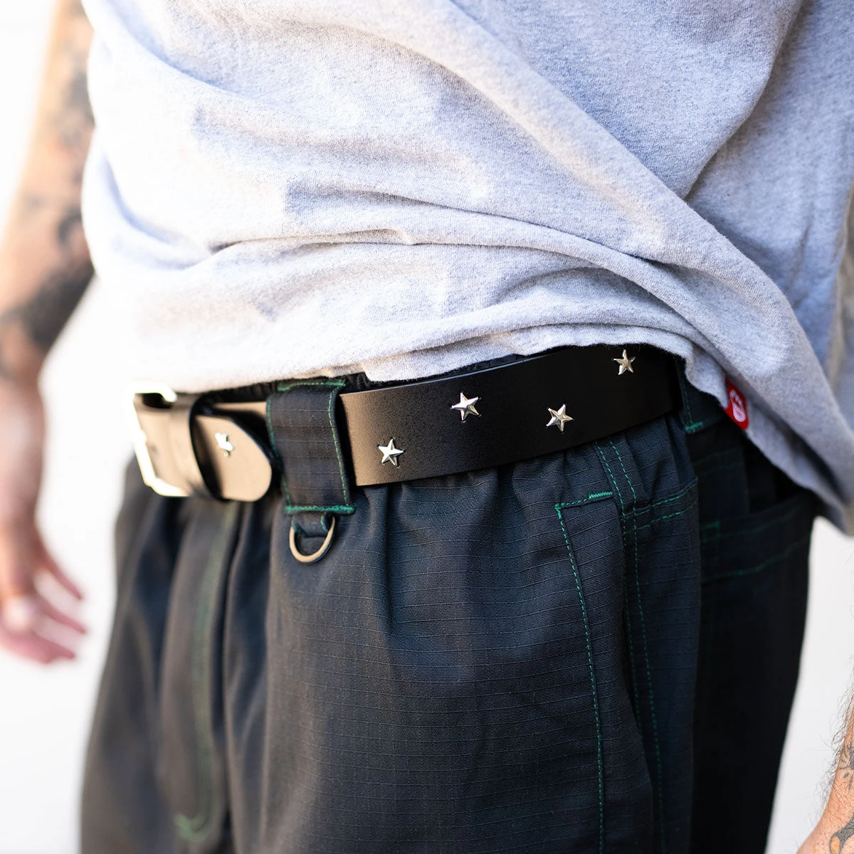 CCS Star Studded Leather Belt - Black CCS Star Studded Leather Belt - Black -Sports Ski Shop starbelt 3